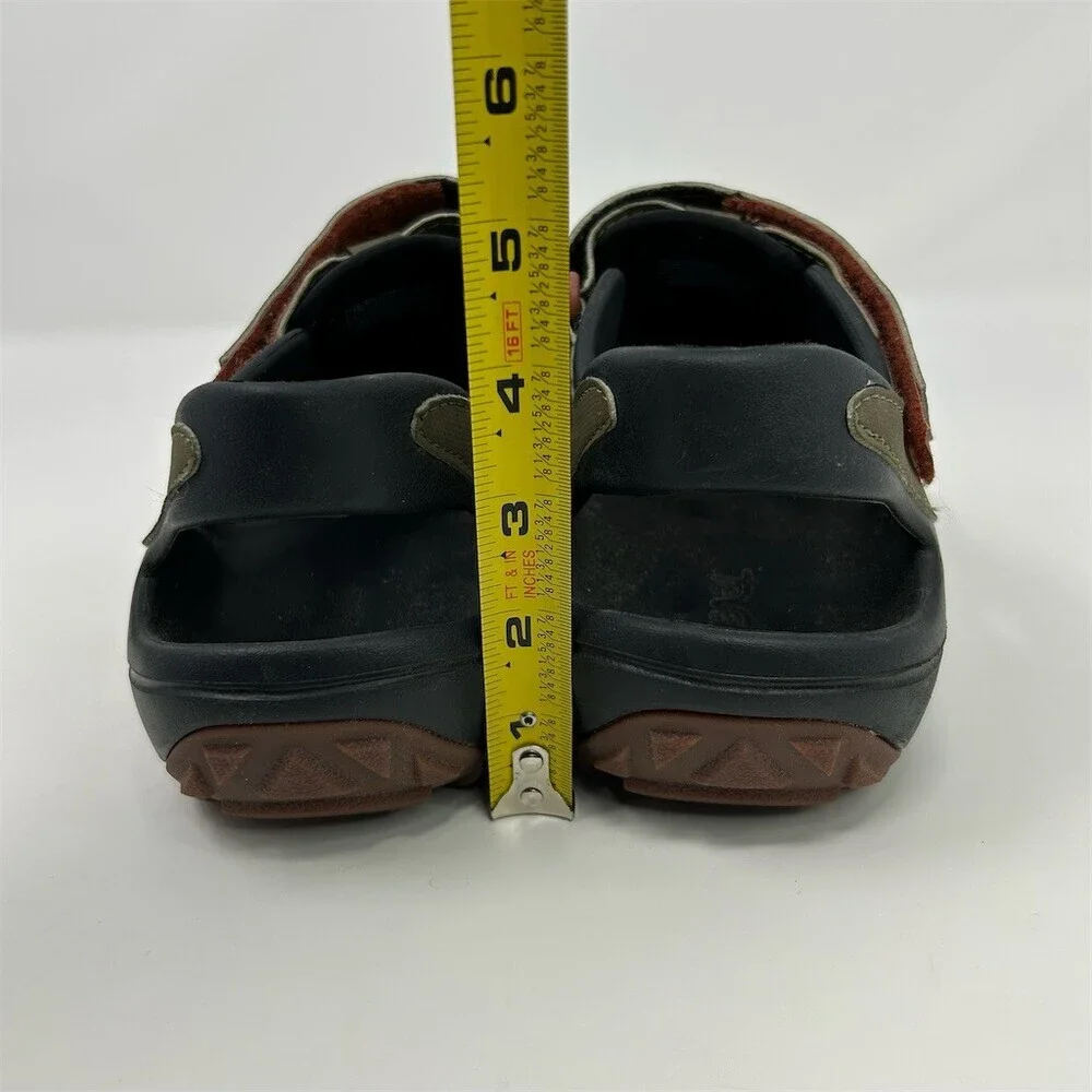 Teva Flintwood Men's Closed-Toe Sport Water Sandals Dark Olive Bungee Size 8